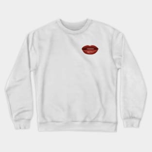 Real lips - red lipstick Crewneck Sweatshirt